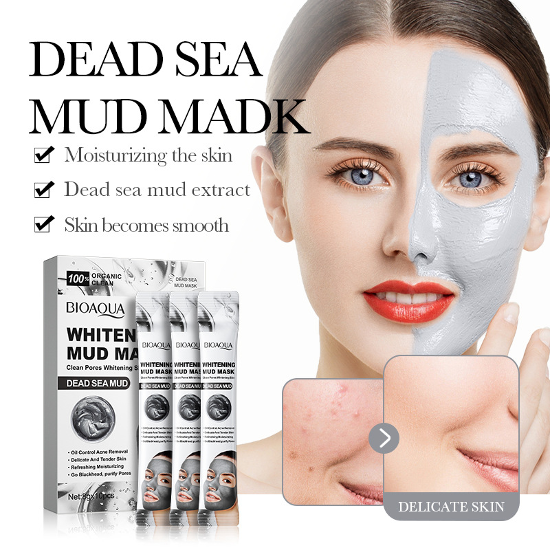 Mud Mask Kaolin - 10 adet ölü deniz çamur beyazlatma