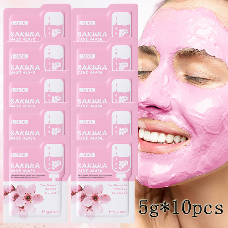 10 adetLAIKOU Sakura Çamur Mas - Mud Mask Kaolin incelemesi ve fiyatı